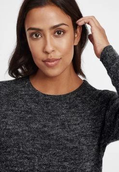 OXMO Oxnatti - Gebreide Jurk - Charcoal -Oxmo 00b9d8252a7d45ddb45a525afdcd510a