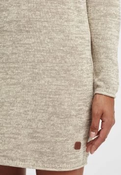 OXMO Oxdanielle - Gebreide Jurk - Bone White -Oxmo 0d10df68eec642ee8c4a8a3387680c6e