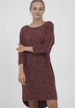 OXMO Oxbinala - Gebreide Jurk - Chocolate Truffle Melange
