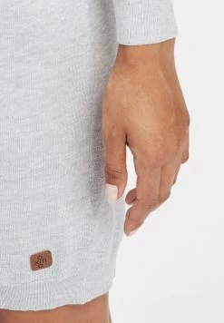 OXMO Oxella - Gebreide Jurk - Lig Grey M -Oxmo 577b4fe9dff641aabbfbe3a2c9f4cb73