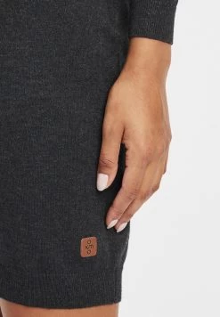 OXMO Oxella - Gebreide Jurk - Dar Grey M -Oxmo 9d79bfd6fa9f4247bce9aac72c3d47ad