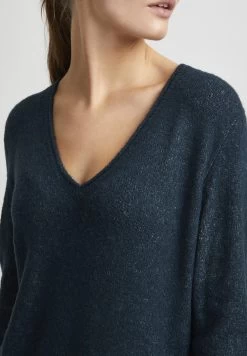 OXMO Oxida - Gebreide Jurk - Total Eclipse Melange -Oxmo d1f8a7716456430d8c7caa4e7d5ee708