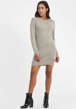 OXMO Oxnatti - Gebreide Jurk - Stone Mix