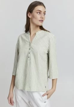 Oxmo 13 OXMO Oxanea - Blouse - Seagrass Mix