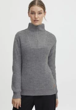 OXMO Oxnancy - Trui - Medium Grey Melange